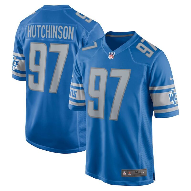 Aidan Hutchinson Detroit Lions Player Game Jersey - Blue