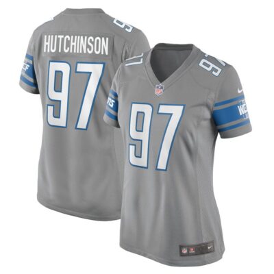 Aidan Hutchinson Detroit Lions Women's Game Jersey - Silver