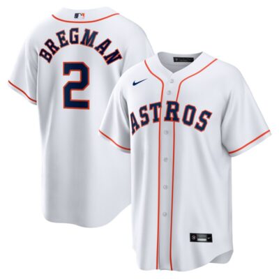 Alex Bregman Houston Astros Home Replica Player Name Jersey - White