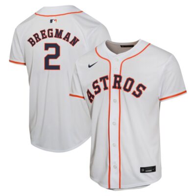 Alex Bregman Houston Astros Youth Home Game Player Jersey - White