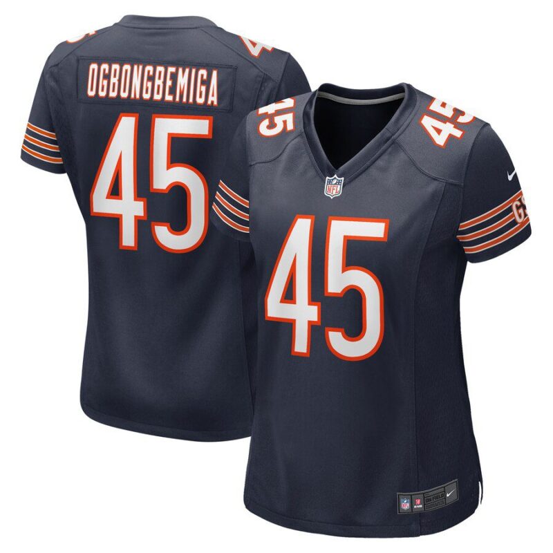 Amen Ogbongbemiga Chicago Bears Women's Game Jersey - Navy