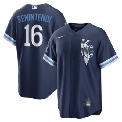 Andrew Benintendi Kansas City Royals City Connect Replica Player Jersey - Navy