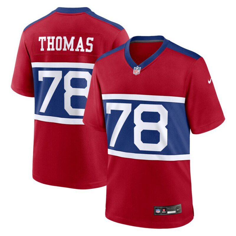 Andrew Thomas New York Giants Alternate Player Game Jersey - Century Red