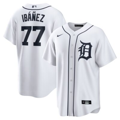 Andy Ibanez Detroit Tigers Home Replica Player Jersey - White