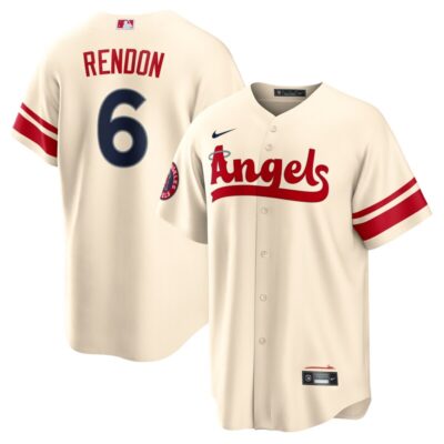 Anthony Rendon Los Angeles Angels City Connect Replica Player Jersey - Cream