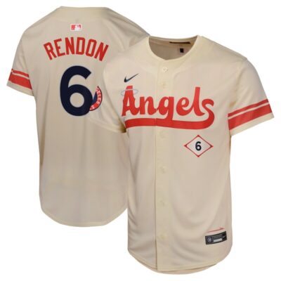 Anthony Rendon Los Angeles Angels Youth City Connect Limited Player Jersey - Cream