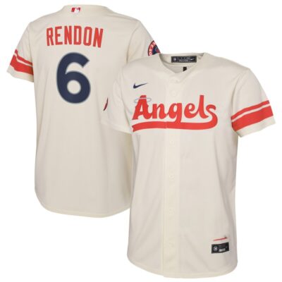 Anthony Rendon Los Angeles Angels Youth City Connect Replica Player Jersey - Cream