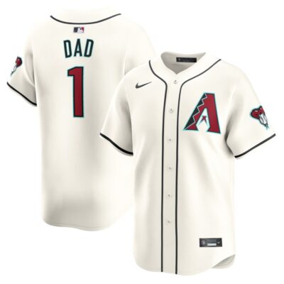 Arizona Diamondbacks #1 Dad Home Limited Jersey - White