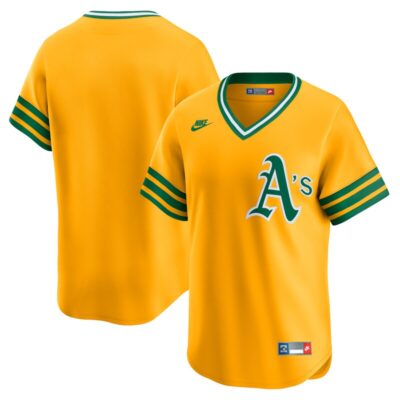 Athletics Cooperstown Collection Limited Jersey - Gold