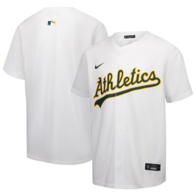 Athletics Youth Home Game Jersey - White