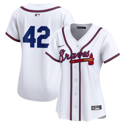 Atlanta Braves Women 2024 Jackie Robinson Day Home Limited Jersey - White