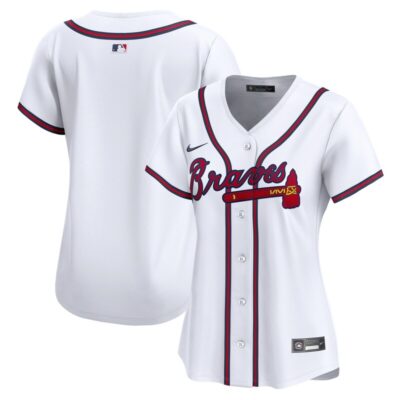 Atlanta Braves Women Home Limited Jersey - White