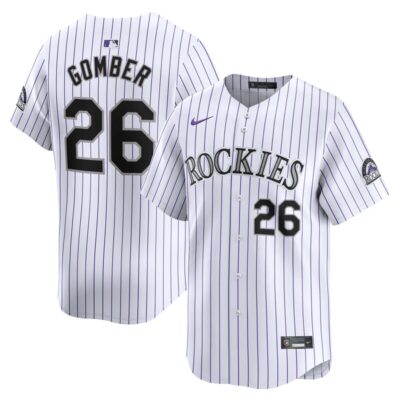 Austin Gomber Colorado Rockies Home Limited Player Jersey - White