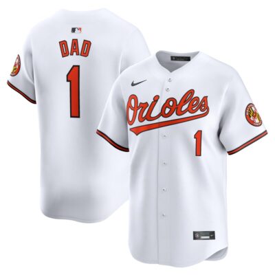 Baltimore Orioles #1 Dad Home Limited Jersey - White