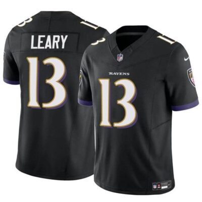 Baltimore Ravens #13 Devin Leary Black 2023 F.U.S.E. Vapor Limited Football Jersey