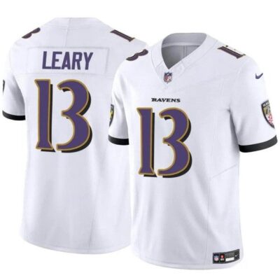 Baltimore Ravens #13 Devin Leary White 2023 F.U.S.E. Vapor Limited Football Jersey