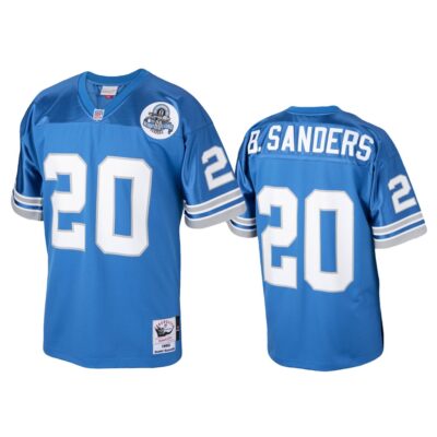 Barry Sanders Detroit Lions Blue 1993 Throwback Jersey