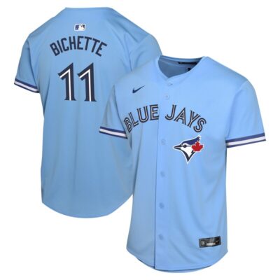 Bo Bichette Toronto Blue Jays Youth Alternate Player Game Jersey - Powder Blue