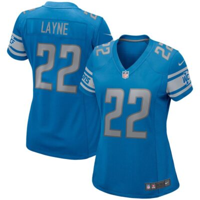 Bobby Layne Detroit Lions Women's Game Retired Player Jersey - Blue