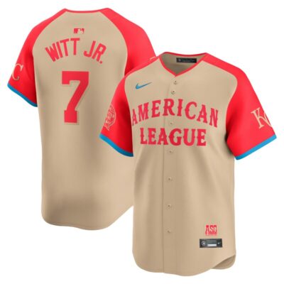 Bobby Witt Jr. American League 2024 MLB All-Star Game Limited Player Jersey - Cream