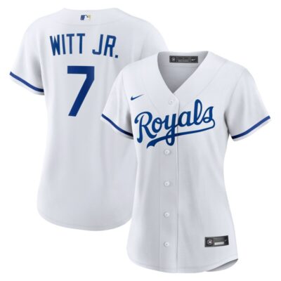 Bobby Witt Jr. Kansas City Royals Women Home Replica Player Jersey - White