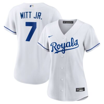 Bobby Witt Jr. Kansas City Royals Women Home Replica Player Jersey - White