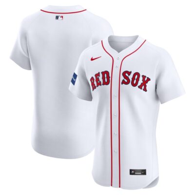 Boston Red Sox Home Elite Patch Jersey - White