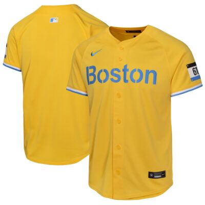 Boston Red Sox Youth City Connect Limited Jersey - Gold