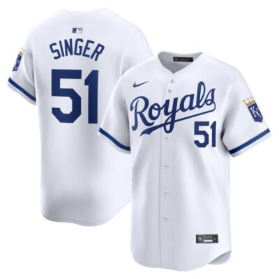 Brady Singer Kansas City Royals Home Limited Player Jersey - White