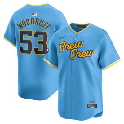 Brandon Woodruff Milwaukee Brewers City Connect Limited Player Jersey - Powder Blue