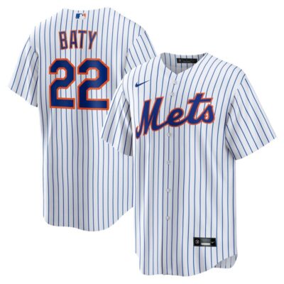 Brett Baty New York Mets Replica Player Jersey - White