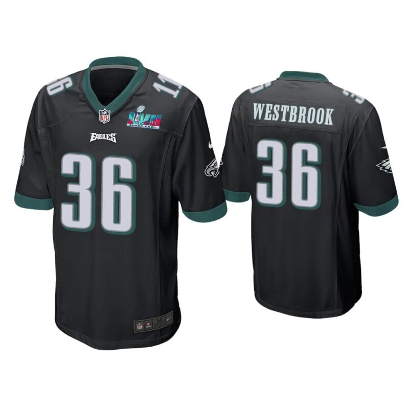 Brian Westbrook Philadelphia Eagles Super Bowl LVII Black Game Jersey