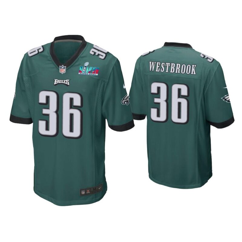 Brian Westbrook Philadelphia Eagles Super Bowl LVII Midnight Green Game Jersey