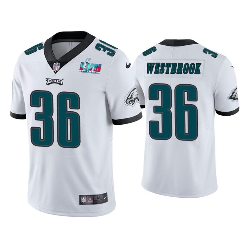 Brian Westbrook Philadelphia Eagles Super Bowl LVII White Vapor Limited Jersey