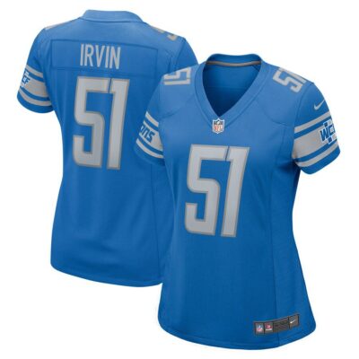 Bruce Irvin Detroit Lions Women's Game Jersey - Blue