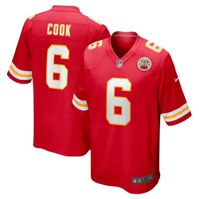 Bryan Cook Kansas City Chiefs Game Player Jersey - Red