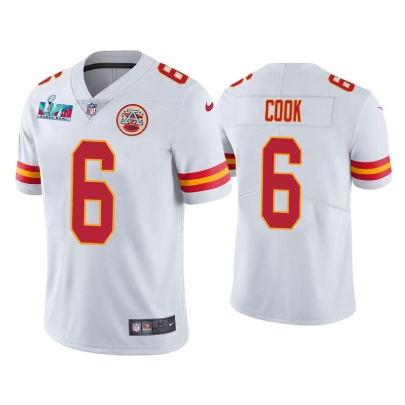 Bryan Cook Kansas City Chiefs Super Bowl LVII White Vapor Limited Jersey