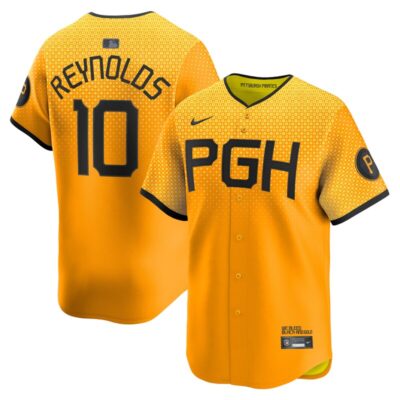 Bryan Reynolds Pittsburgh Pirates City Connect Limited Player Jersey - Gold