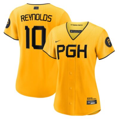 Bryan Reynolds Pittsburgh Pirates Women City Connect Replica Player Jersey - Gold