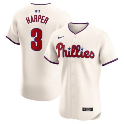 Bryce Harper Philadelphia Phillies Alternate Elite Player Jersey - Cream