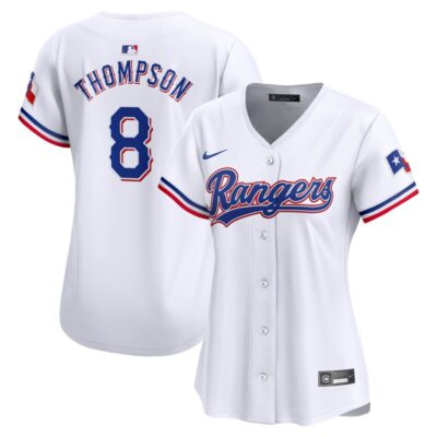 Bubba Thompson Texas Rangers Women Home Limited Player Jersey - White