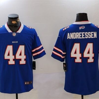 Buffalo Bills #44 Joe Andreessen Blue Vapor Untouchable Limited Stitched Jersey