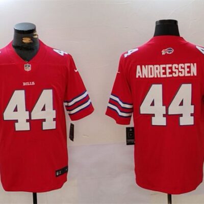 Buffalo Bills #44 Joe Andreessen Red Vapor Untouchable Limited Stitched Jersey