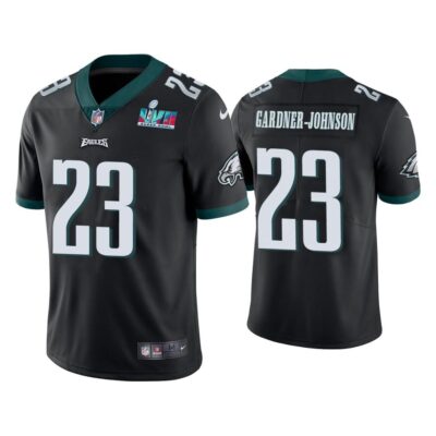 C.J. Gardner-Johnson Philadelphia Eagles Super Bowl LVII Black Vapor Limited Jersey