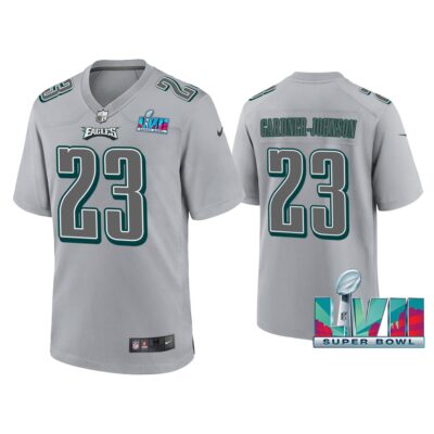 C.J. Gardner-Johnson Philadelphia Eagles Super Bowl LVII Gray Atmosphere Jersey