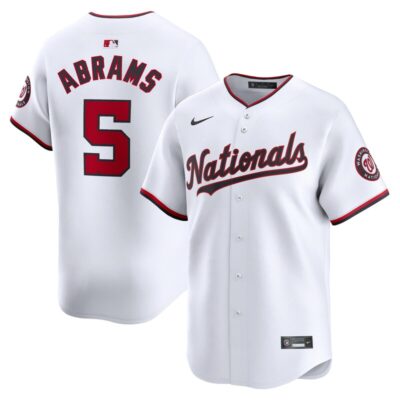 CJ Abrams Washington Nationals Youth Home Limited Player Jersey - White