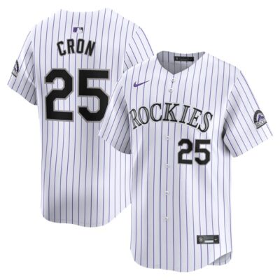 CJ Cron Colorado Rockies Home Limited Player Jersey - White