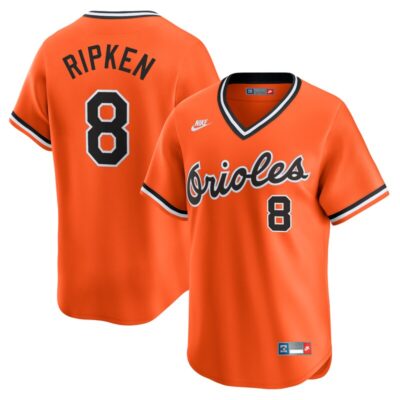 Cal Ripken Jr. Baltimore Orioles Throwback Cooperstown Limited Jersey - Orange