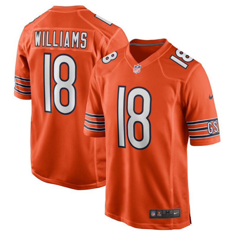 Caleb Williams Chicago Bears Alternate 2024 NFL Draft First Round Pick Player Game Jersey - Orange