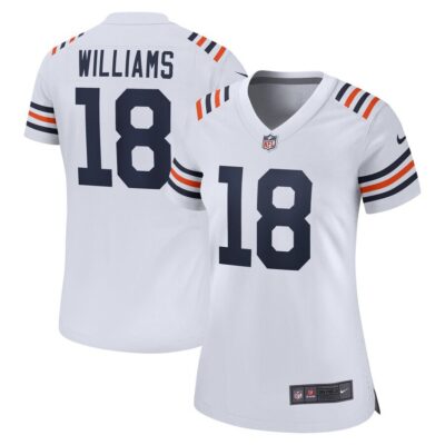 Caleb Williams Chicago Bears Women's 2024 NFL Draft 2nd Alternate Game Player Jersey - White